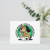 Carte Postale Chien de santé mentale (Debout devant)