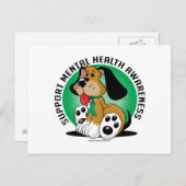 Carte Postale Chien de santé mentale (Devant / Derrière)