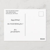 Carte Postale Chien de Shiba Inu | Salutation d'anniversaire ble (Dos)