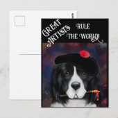 Carte Postale Chien de Terre-Neuve (Devant / Derrière)