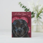 Carte Postale Chien de Terre-Neuve (Debout devant)