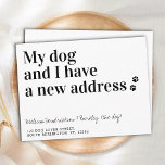 Carte Postale Chien Déplacer une nouvelle adresse Nous avons Dép<br><div class="desc">Mon Chien Et Moi Avons Une Nouvelle Adresse ! Laissez votre meilleur ami annoncer votre déménagement avec cette carte de faire-part mobile pour chien mignon et drôle. Personnalisez les noms avec le chien, et votre nouvelle adresse. Cette nouvelle carte de faire-part d'adresse pour chien est un must pour toutes les...</div>