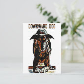 Carte Postale Chien descendant (Debout devant)