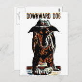 Carte Postale Chien descendant (Devant / Derrière)