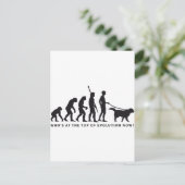 Carte Postale chien d'évolution (Debout devant)