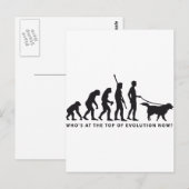 Carte Postale chien d'évolution (Devant / Derrière)