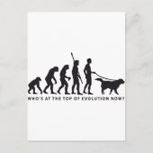Carte Postale chien d'évolution (Devant)