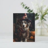 Carte Postale Chien d'Halloween (Debout devant)