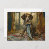 Carte Postale Chien d'IA détruit (Devant / Derrière)