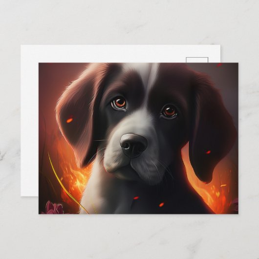 Carte Postale Chien Divers (Devant / Derrière)