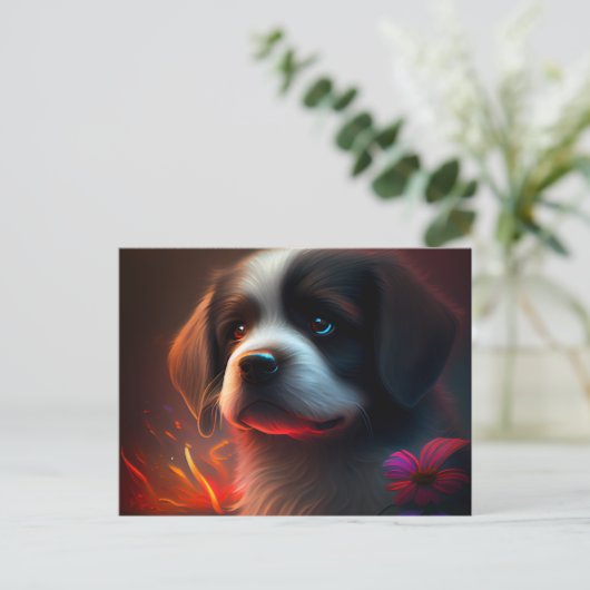 Carte Postale Chien Divers (Debout devant)