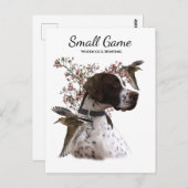 Carte Postale Chien d'oiseaux, chasse à la bécasse (Devant / Derrière)