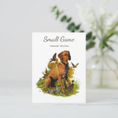 Carte Postale Chien d'oiseaux, chasse aux faisans (Debout devant)