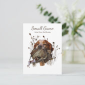 Carte Postale Chien d'oiseaux, Jeu de l'Upland Chasse aux oiseau (Debout devant)