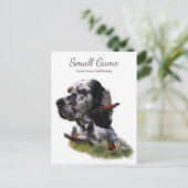 Carte Postale Chien d'oiseaux, Jeu de l'Upland Chasse aux oiseau (Debout devant)