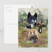 Carte Postale Chien d'ours karélien (Devant / Derrière)