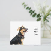 Carte Postale Chien drôle chiot (Debout devant)