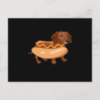 Chien drôle Teckel Hot Dog Restauration rapide
