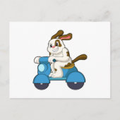 Carte Postale Chien en motard avec scooter.PNG (Devant)
