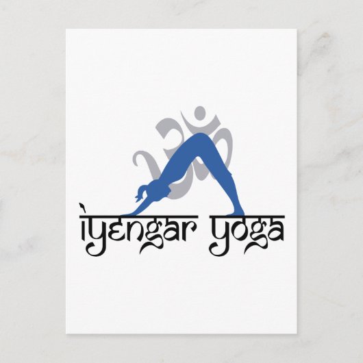 Carte Postale Chien face vers le bas Iyengar Yoga (Devant)
