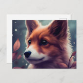 Carte Postale Chien Fox (Devant / Derrière)