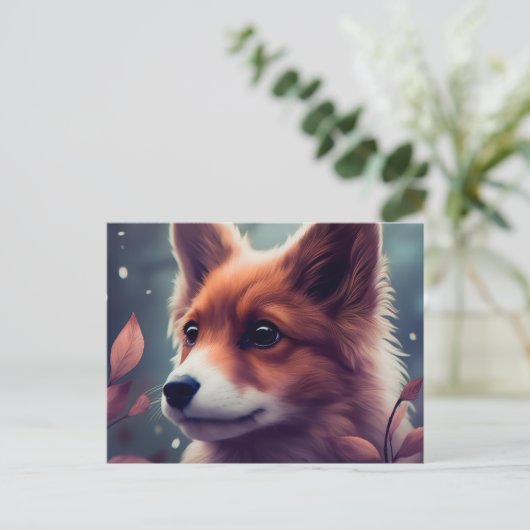 Carte Postale Chien Fox (Debout devant)
