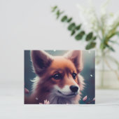 Carte Postale Chien Fox (Debout devant)