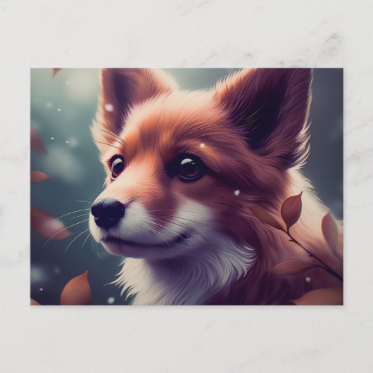 Carte Postale Chien Fox (Devant)