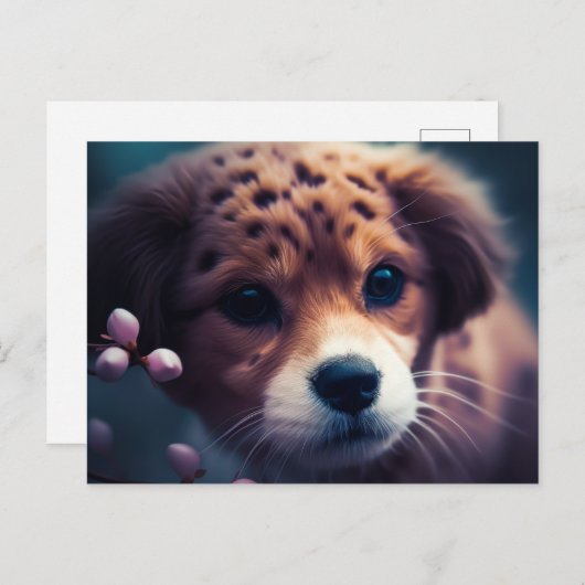 Carte Postale Chien Guépard (Devant / Derrière)