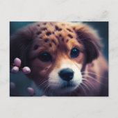 Carte Postale Chien Guépard (Devant)