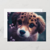 Carte Postale Chien Guépard (Devant / Derrière)