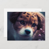 Carte Postale Chien Guépard (Devant / Derrière)