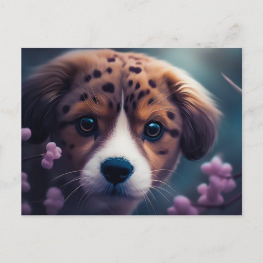 Carte Postale Chien Guépard (Devant)