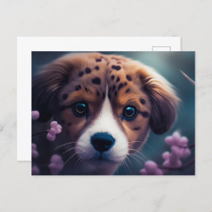Carte Postale Chien Guépard