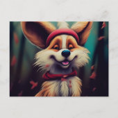 Carte Postale Chien Heureux (Devant)