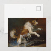 Carte Postale Chien humide IA (Devant / Derrière)