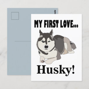 Carte Postale Chien Husky Sibérien Animal de compagnie Husky Sib