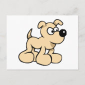 Carte Postale Chien impatient (Devant)