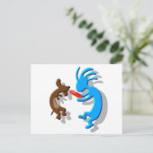 Carte Postale Chien Kokopelli Wiener (Debout devant)