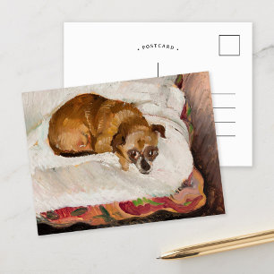 Carte Postale Chien mentant Zygmunt Waliszewski