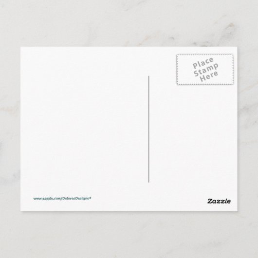 Carte Postale Chien Merci de graffiti (Dos)