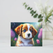 Carte Postale chien mignon (Debout devant)
