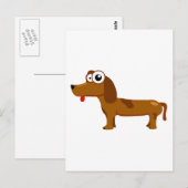 Carte Postale Chien mignon (Devant / Derrière)