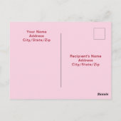 Carte Postale Chien mignon amour Coeurs Valentines Day Red Post (Dos)