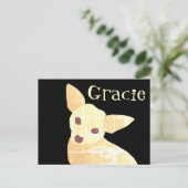 Carte Postale Chien mignon Chihuahua Fun Whimsical (Debout devant)