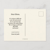 Carte Postale Chien mignon et les cures se portent bien bientôt (Dos)