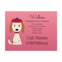 Chien mignon marchant Chien Grooming Business sur 