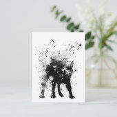 Carte Postale chien mouillé (Debout devant)