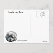 Carte Postale Chien nommé Louis Postcard (Dos)
