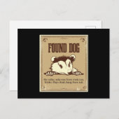 Carte Postale Chien Opossum Gopher trouvé (Devant / Derrière)